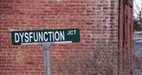 Dysfunction Junction Sign - Cold Spring, NY by Chris Gold