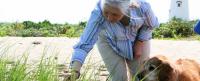 Jane Goodall explores a wetland with a friend Date: 5 August 2006 Source: Own work Author: William Waterway