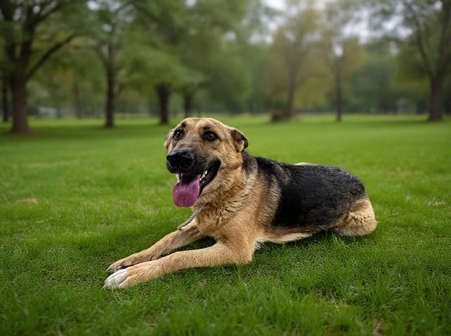 Kitkat, a German Shepherd, available for adoption