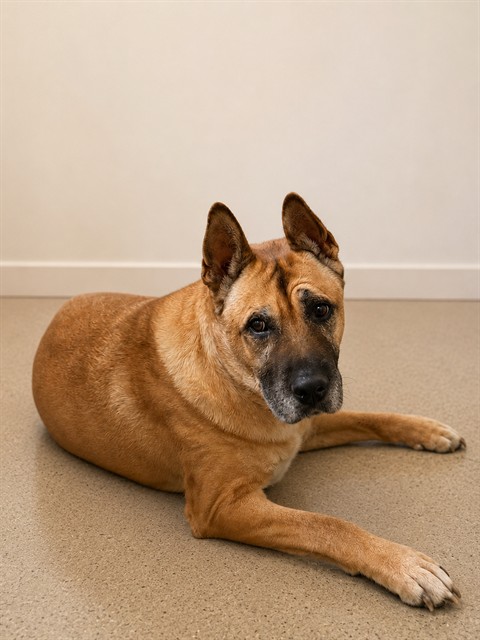 Baby Girl, a Rhodesian Ridgeback, available for adoption
